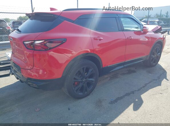 3GNKBKRS7MS522245 2021 CHEVROLET BLAZER Red უკანა მარჯვენა