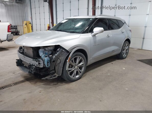 3GNKBKRS8KS608340 2019 CHEVROLET BLAZER Silver წინა მარცხენა ხედი სამი მეოთხედიდან
