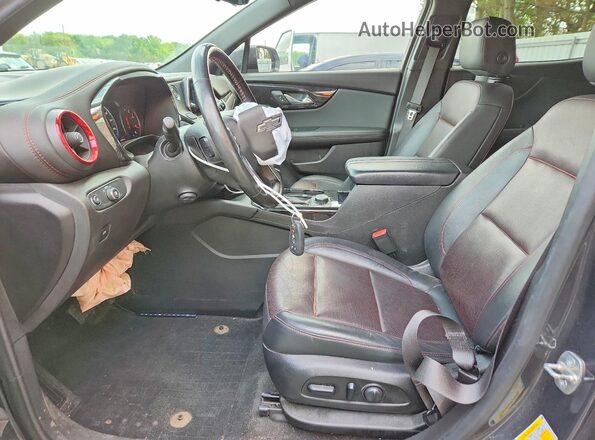 3GNKBKRSXLS530922 2020 CHEVROLET BLAZER Gray Widok wnętrza z przodu