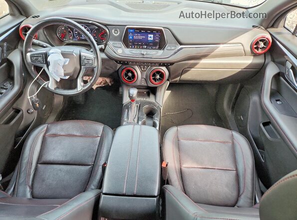 3GNKBKRSXLS530922 2020 CHEVROLET BLAZER Gray Widok deski rozdzielczej