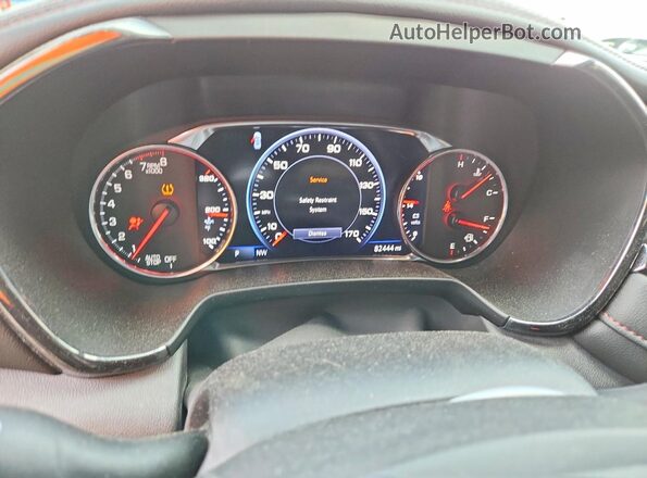 3GNKBKRSXLS530922 2020 CHEVROLET BLAZER Gray Widok zestawu wskaźników