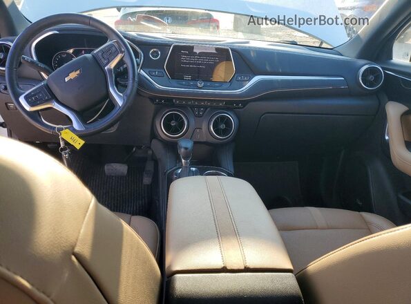 3GNKBLRS7LS594695 2020 CHEVROLET BLAZER Белый Вид панели приборов