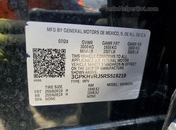3GPKHVRJ5RS519219 2024 HONDA PROLOGUE Black 