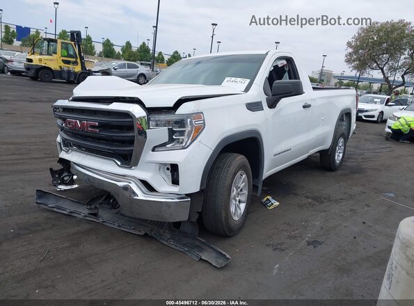 3GTN8AEF1MG378377 2021 GMC SIERRA White წინა მარცხენა ხედი სამი მეოთხედიდან