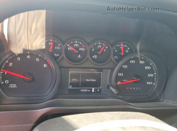 3GTN8AEF7MG368663 2021 GMC SIERRA White Instrument cluster view