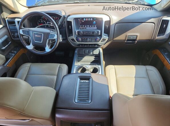 3GTP1NEC5JG155605 2018 GMC SIERRA Blue Widok deski rozdzielczej