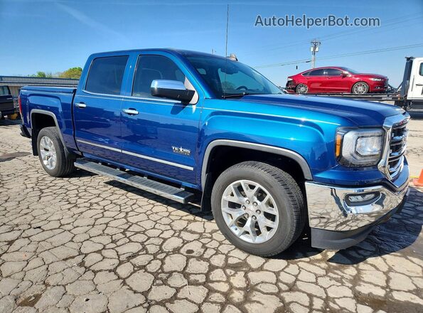 3GTP1NEC5JG155605 2018 GMC SIERRA Blue Przód prawy