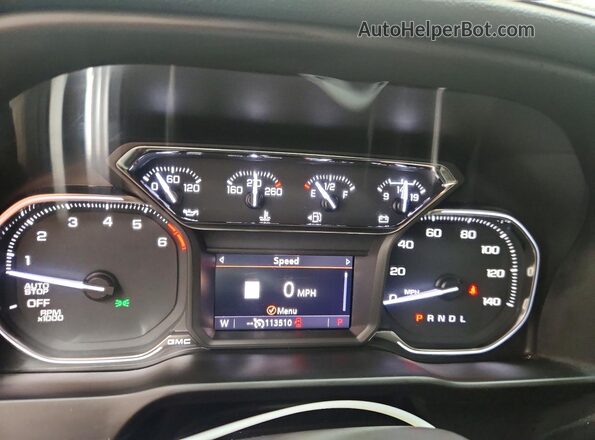3GTP8DED8NG128869 2022 GMC SIERRA Белый Вид щитка приборов