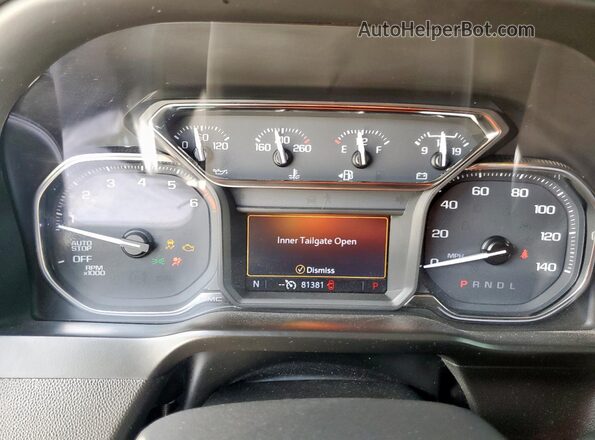 3GTP8DED9LG141756 2020 GMC SIERRA Black Вид щитка приладів
