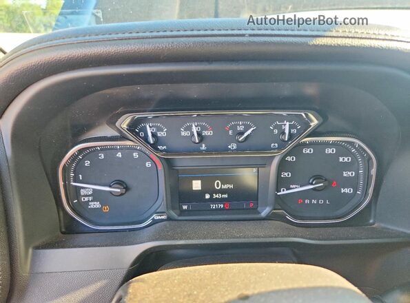 3GTP8DEDXNG144619 2022 GMC SIERRA Черный Вид щитка приборов