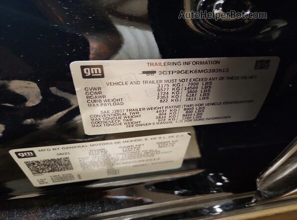 3GTP9GEK6MG393513 2021 GMC SIERRA Black 
