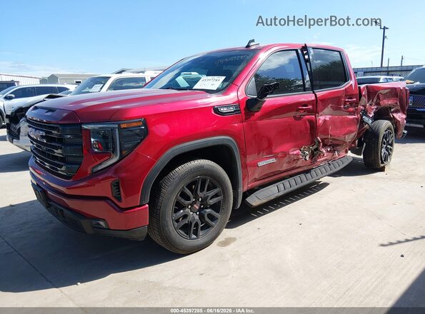 3GTPHCED6RG301806 2024 GMC SIERRA Red წინა მარცხენა ხედი სამი მეოთხედიდან