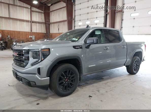 3GTPUJEK4TG173877 2026 GMC SIERRA Gray Առջևի ձախ երեք քառորդ տեսարան