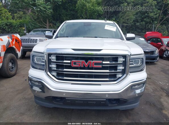 3GTU2NEC2JG344504 2018 GMC SIERRA White ხელსაწყოთა პანელის ხედი