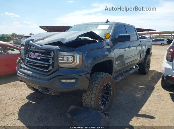 3GTU2NEC4HG308291 2017 GMC SIERRA Blue Առջևի ձախ երեք քառորդ տեսարան