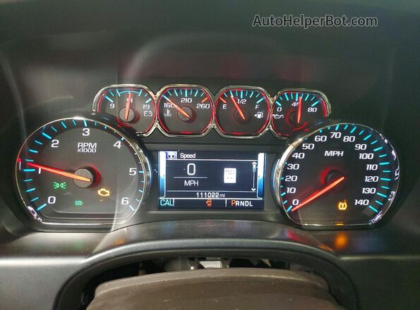 3GTU2NEC4JG538287 2018 GMC SIERRA Белый Вид щитка приборов