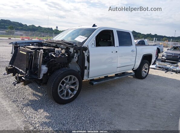 3GTU2NEC4JG606331 2018 GMC SIERRA White Առջևի ձախ երեք քառորդ տեսարան
