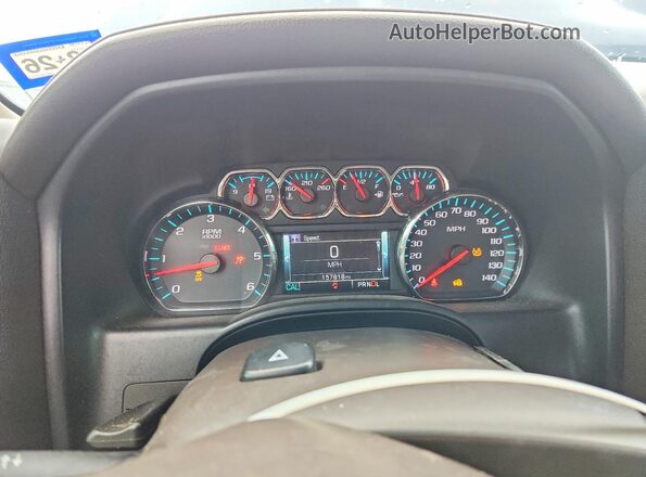 3GTU2NEC5HG397644 2017 GMC SIERRA Blue Widok zestawu wskaźników