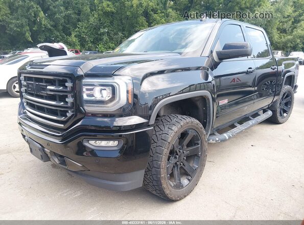 3GTU2NEC8HG479044 2017 GMC SIERRA Black Առջևի ձախ երեք քառորդ տեսարան