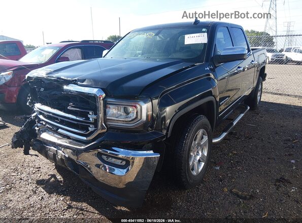 3GTU2NEC8JG369424 2018 GMC SIERRA Black წინა მარცხენა ხედი სამი მეოთხედიდან
