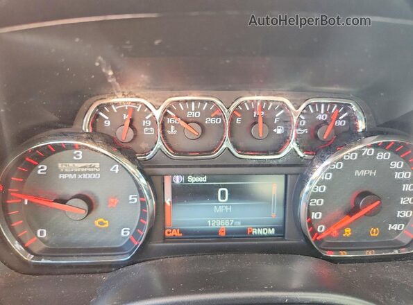 3GTU2NECXGG330567 2016 GMC SIERRA White Вид щитка приладів