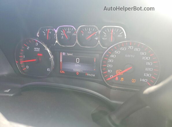 3GTU2NEJ3GG140186 2016 GMC SIERRA Silver Vista del cuadro de instrumentos