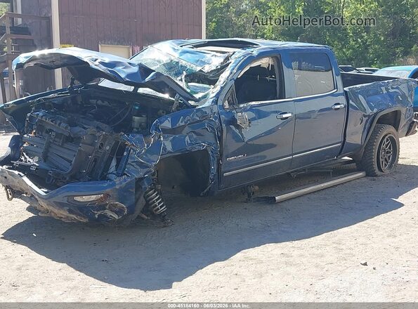 3GTU2PEJ3HG310009 2017 GMC SIERRA Синий Передняя левая четверть