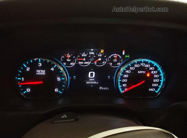 3GTU2PEJ5HG331220 2017 GMC SIERRA White Instrument cluster view