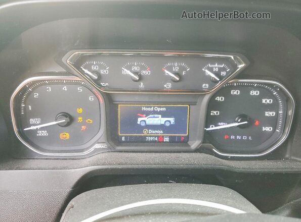 3GTU9CED1LG222065 2020 GMC SIERRA Black Սարքավորումների վահանակի տեսք