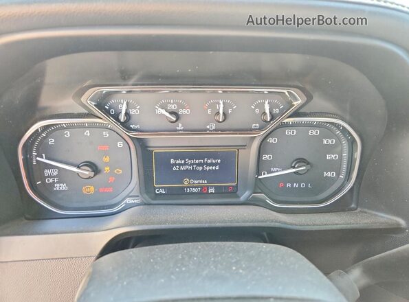 3GTU9DED4KG129271 2019 GMC SIERRA Blue Vista del cuadro de instrumentos