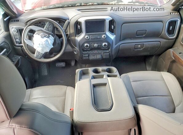 3GTU9DED4MG443621 2021 GMC SIERRA Red Widok deski rozdzielczej