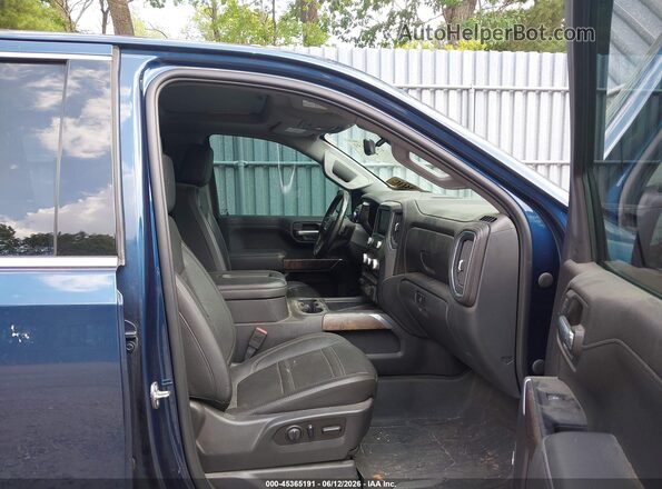 3GTU9FEL3LG413463 2020 GMC SIERRA Blue Widok wnętrza z przodu