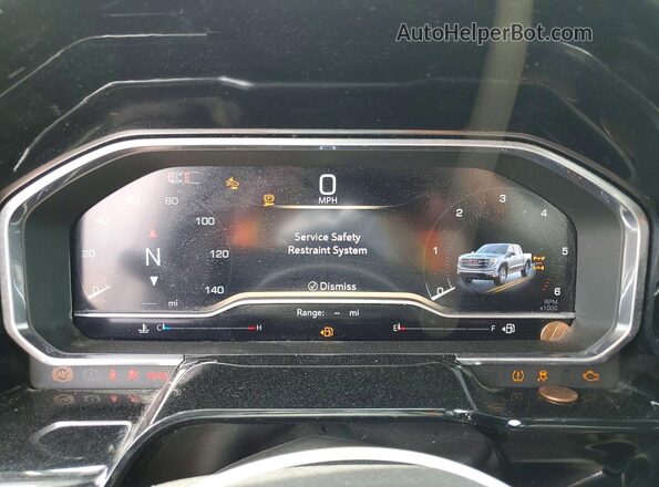 3GTUUDED8RG312486 2024 GMC SIERRA White Instrument cluster view