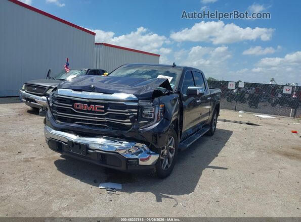 3GTUUDED9SG304032 2025 GMC SIERRA Black წინა მარცხენა ხედი სამი მეოთხედიდან