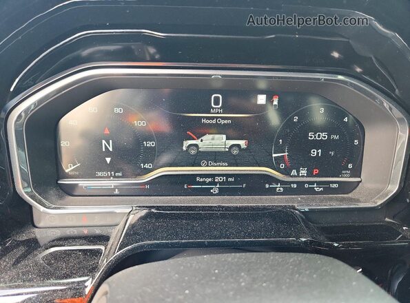 3GTUUDEL6PG190263 2023 GMC SIERRA Черный Вид щитка приборов