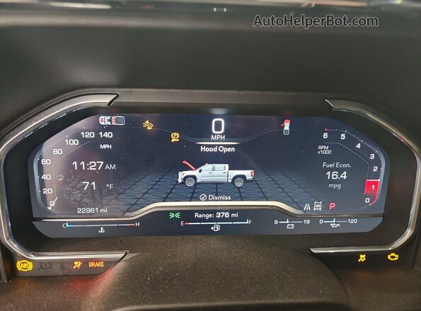 3GTUUFEL7RG110337 2024 GMC SIERRA Maroon Instrument cluster view