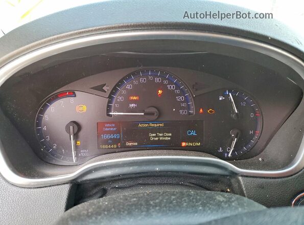 3GYFNBE30GS519444 2016 CADILLAC SRX Black Вид щитка приладів