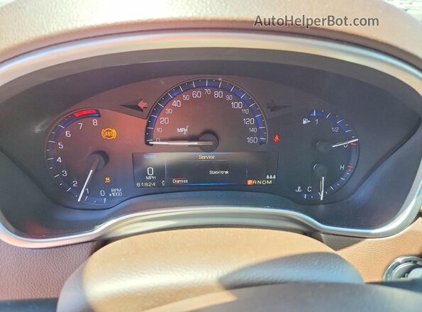 3GYFNBE33GS533502 2016 CADILLAC SRX Red Vista del cuadro de instrumentos