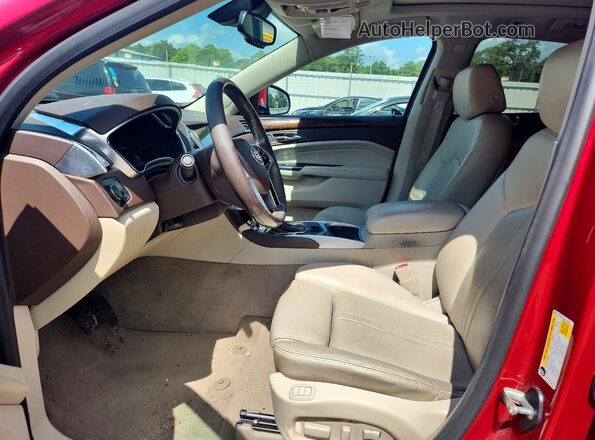 3GYFNCE32GS510489 2016 CADILLAC SRX Красный Вид салона спереди