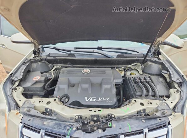 3GYFNDE37GS528220 2016 CADILLAC SRX Tan ძრავის განყოფილების ხედი