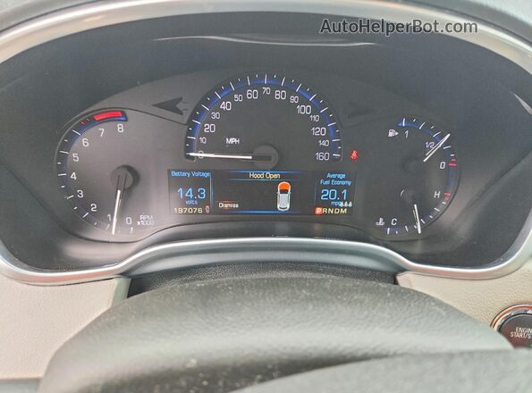 3GYFNEE31GS569383 2016 CADILLAC SRX Charcoal Vista del cuadro de instrumentos