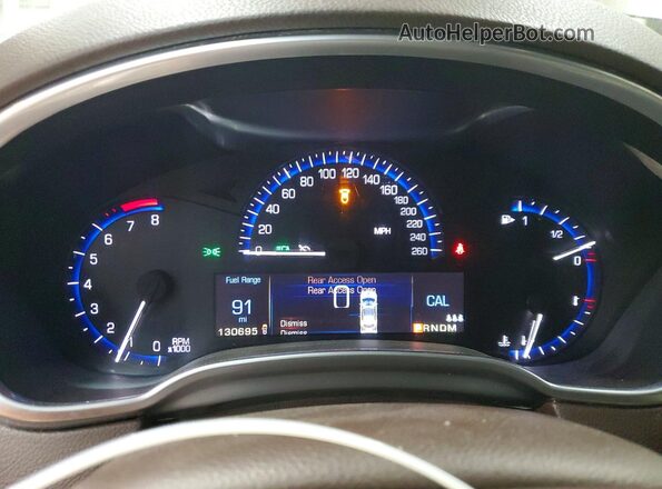 3GYFNGE36GS526685 2016 CADILLAC SRX Tan Widok zestawu wskaźników