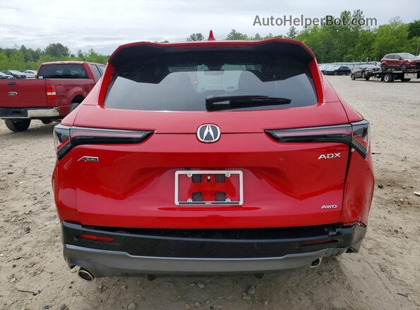 3HDSA2H56SM712125 2025 ACURA ADX Red უკანა ხედი