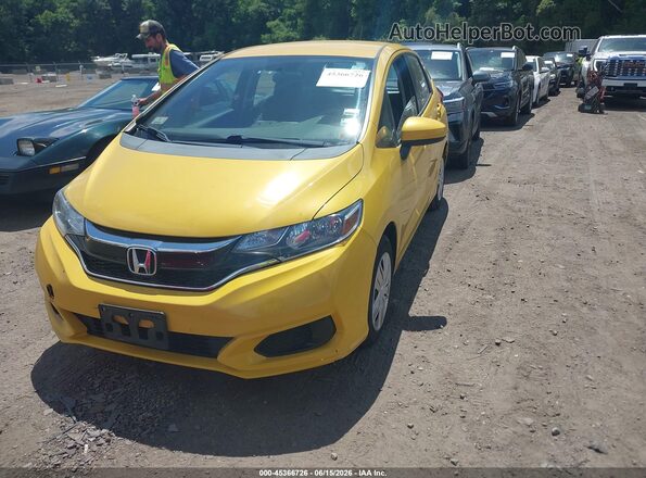 3HGGK5G45JM712146 2018 HONDA FIT Yellow წინა მარცხენა ხედი სამი მეოთხედიდან