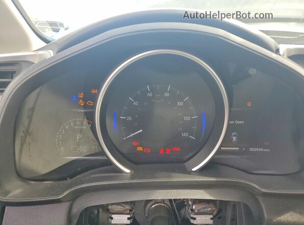 3HGGK5H09JM717863 2018 HONDA FIT White Widok zestawu wskaźników