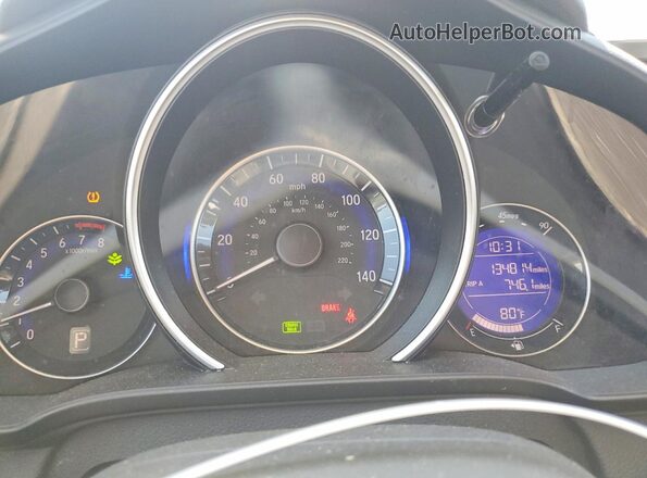3HGGK5H44JM735352 2018 HONDA FIT Черный Вид щитка приборов