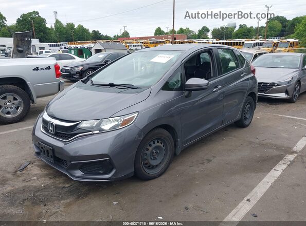 3HGGK5H44KM713434 2019 HONDA FIT Gray წინა მარცხენა ხედი სამი მეოთხედიდან