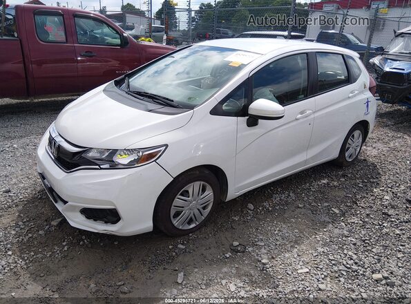 3HGGK5H44KM743565 2019 HONDA FIT White წინა მარცხენა ხედი სამი მეოთხედიდან