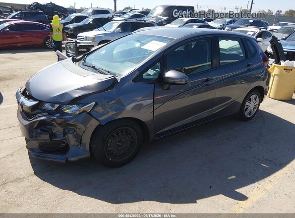 3HGGK5H47KM720023 2019 HONDA FIT Gray Vista tres cuartos delantera izquierda