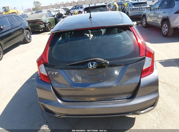 3HGGK5H47KM720023 2019 HONDA FIT Gray 